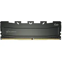Модуль пам'яті для комп'ютера DDR4 16GB 3200 MHz Black Kudos eXceleram (EKBLACK4163216X)