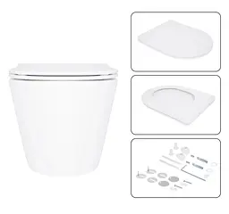 Набір Qtap Nest 4 в 1 підвісний унітаз Swan Ultra Quiet 520x360x320 + комплект інсталяції QT16335180W48197 - мініатюра 7