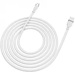 USB Cable Hoco U72 Forest Silicone MicroUSB White 1.2m - мініатюра 3