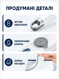 Швабра для вікон 130 см із розпилювачем і насадкою 33 см, щітка-скребок для скла та дзеркал (49676253) - мініатюра 6