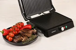 Гриль Ardesto прижимний 1800 Вт чорно-сріблястий (GH-1800MB) - мініатюра 12
