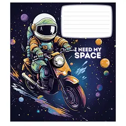 Зошит Школярик I need my space 12 аркушів лінія (012-3496L), в асортименті - мініатюра 3
