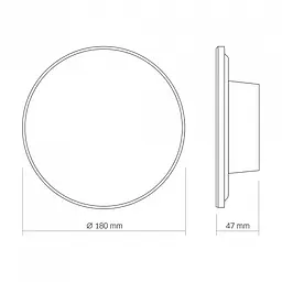 LED світильник настінний IP65 VIDEX WL03 12W 3000K-4000K-6500K White - мініатюра 6