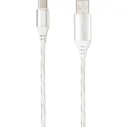 USB кабель Gelius Pro LED RGB GP-UC06m MicroUSB Silver - мініатюра 5