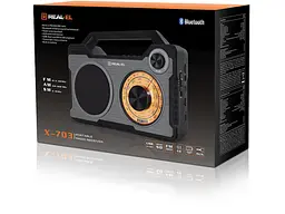 Радіоприймач REAL-EL X-703 Black (EL121800002) - мініатюра 10