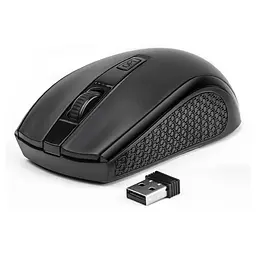 Мишка REAL-EL RM-308 Wireless Black (EL123200033) - мініатюра 1