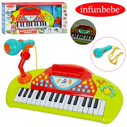 Дитяче ігрове піаніно Infunbebe LML7710(Red) з мікрофоном - мініатюра 4