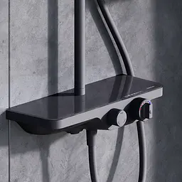 Душова система з виливом Damixa Scandinavian Pure з полицею black 947760300 - мініатюра 4