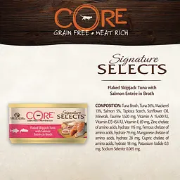 Консерви для котів Wellness CORE Signature Selects Смажений тунець з лососем у бульйоні - мініатюра 3