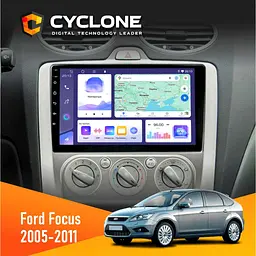Штатна магнітола Ford Focus 2 2005-2011 Cyclone C9-011 4x64, DSP Cyclone (НФ-00006962)