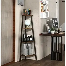 Етажерка Costway Leo кутова в стилі Loft - мініатюра 3