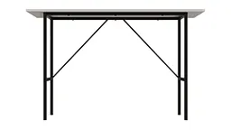 Стіл письмовий Line Тайм Ferrum-decor 750x1200x600 Чорний метал ДСП Біле 16 мм (FRD-104885) - мініатюра 3