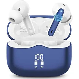 Бездротові навушники, Bluetooth 5.3 навушники в навушниках з HiFi Stereo Deep Bass, 4 ENC Noise Cancelling Mic Бездротові