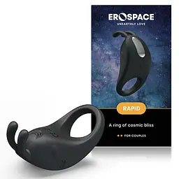 Ерекційне кільце Erospace Rapid 7.5 см чорний - мініатюра 2