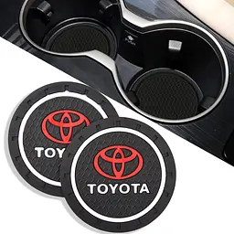 Антискользящий коврик В Подстаканник Toyota ⌀7 см 2 шт