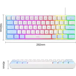 Клавіатура MageGee TS91 Blue/White (6971969727519-UA) [159873] - мініатюра 3