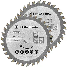 Диск пильний 2 шт Trotec 3 TCT HW30 дерево/пластик