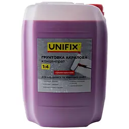 Грунтовка акрилова Unifix 10 кг x 1:4 концентрат з індикатором