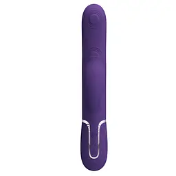 Вібратор PRETTY LOVE Gigi dark purple, 7 thumping functions 7 licking modes PRETTY LOVE BW-500035-2 100626 - мініатюра 3