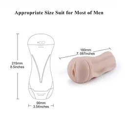 Мастурбатор Hismith Masturbation Cup з вібрацією сумісний із секс-машинами - мініатюра 6