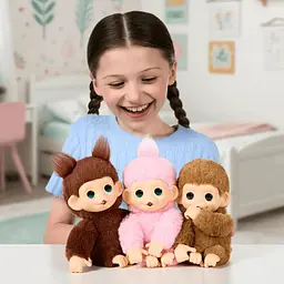 Уцінка. Інтерактивна іграшка Moose Little Live Pets Мавпеня Луна Лемон рожева (26764)  - мініатюра 12