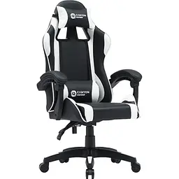 Ігрове крісло Canyon Core SGCH2 Black White (CNE-SGCH2W)
