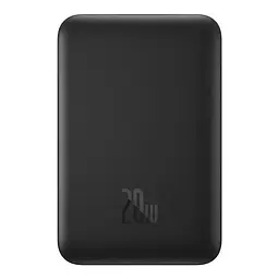 Магнітний портативний павербанк Baseus Magnetic 20 W 10000 mAh з бездротовою зарядкою для iPhone чорний - мініатюра 2