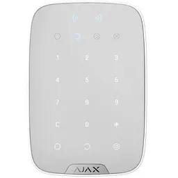 Бездротова сенсорна клавіатура Ajax KeyPad Plus White (26078.83.WH)