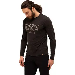 Футболка чоловіча Turbat Magic Logo LS Mens XXL Темно-сірий
