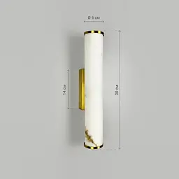 Бра Line F з імітацією мармуру з латунним корпусом Ø6х30 см Арт. WJ366/60*300H - мініатюра 4