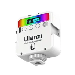 Відеосвітло Ulanzi VL49 Rechargeable Mini RGB Light 6W White (2586) (2586) - мініатюра 6