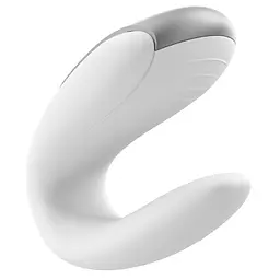 Смартвібратор для пар Satisfyer Double Fun (White) з пультом ДК - мініатюра 5