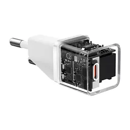Адаптер зарядний пристрій Baseus GaN5S Fast Charger 20 W (1 Type-C) біле - мініатюра 3