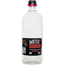 Вода мінеральна природна газована Water+Gudauri 0.5 л