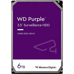Накопичувач HDD SATA 6.0TB WD Purple 5400rpm 256MB (WD64PURZ) - мініатюра 2
