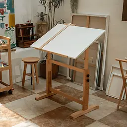 Стіл художній креслярський Meeden 6063, 90x60x84 см, дерев'яний, регульована висота - мініатюра 5