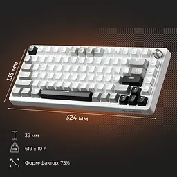 Клавіатура GamePro MK126 Genesis Silverlight Grey [140411] - мініатюра 11