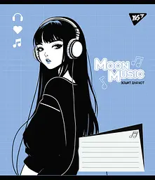 Нотний зошит Yes А5/12 Anime moon music упаковка 25 шт. (767435) - мініатюра 2