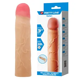 Насадка на пеніс PRETTY LOVE Kylian Flesh, Extend your penis lenghth 3 (76mm) PRETTY LOVE BI-026257 102746 - мініатюра 1