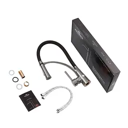 Змішувач для кухні Kroner KRP Ersel - GRP03393BLK Графіт - мініатюра 9