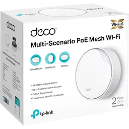 Маршрутизатор TP-Link Deco X50-PoE 2-pack - мініатюра 12