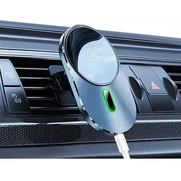 Тримач з бездротовою зарядкою USAMS CD170 Air Vent 15W - мініатюра 2