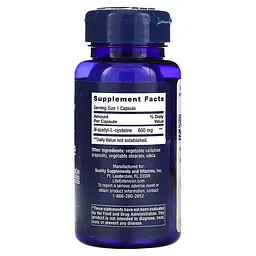 NAC (N-ацетил-L-цистеїн) NAC 600 mg 60 капсул Life Extension vit0006621 - мініатюра 2