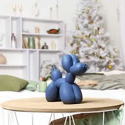 Статуетка декоративна МВМ My Home Пес з кульки синя (DH-ST-06 DARK BLUE) - мініатюра 6