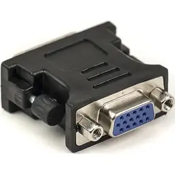 Перехідник VGA to DVI-I (24+5 pin), чорний PowerPlant (CA910892)