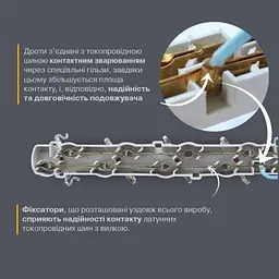 Мережевий подовжувач Electrum (C-ES-1816) 3.0m 5 роз, white (C-ES-1816) - мініатюра 5