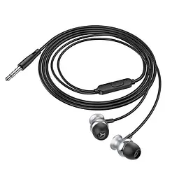 Навушники Hoco Fountain metal universal earphones with microphone M106 - мініатюра 2
