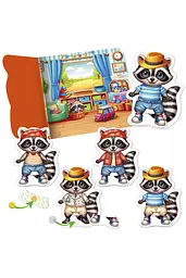 Розвиваюча гра з липучками «Єнотик» Vladi Toys VT1320-02 ЦБ-00292263 - мініатюра 2