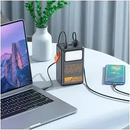 Портативна батарея Hoco J110A Powerful PD 65W 60000mAh чорний 6931474795205 - мініатюра 2