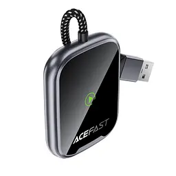 Адаптер ACEFAST QC1 CarPlay wireless adapter for car Metal Gray (6974316285793) - мініатюра 3